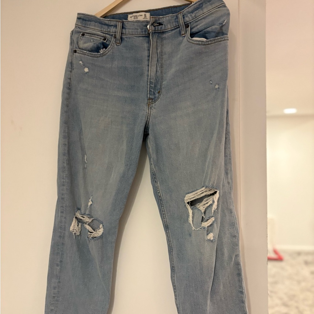 Abercrombie & Fitch Light Blue High Rise Jeans